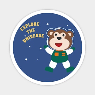 Cute Monkey astronaut Magnet